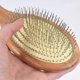 thumbnail image 2 of Wooden Steel Needle Hair Brush Pin Hairbrush Scalp Massage Improve Hair Health Wood Paddle Detangli, 2 of 5