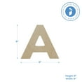 thumbnail image 2 of Wooden Letter A Cutouts 8", Pack of 3 Wooden Letters for Wall Decor, Home Decor, Crafts, and Party Decorations by Woodpeckers, 2 of 5