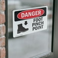 thumbnail image 4 of (2 Pack) Foot Pinch Point OSHA Danger Sign 24 Inch X 18 Inch Vinyl Label Decal Sticker Weather Resistant, UV Protected for Workplace, Business, and Construction Site, Made in the USA, 4 of 7