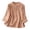 Rose Gold-Tops for women, variant on 3/4 Length Sleeve Womens Tops Button Down Cotton Linen Shirts Mandarin Collar Embroidered Blouses