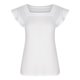 thumbnail image 4 of Tops de cuello cuadrado para mujer, camiseta de manga corta con volantes, blusas tipo túnica de verano holgadas OAVQHLG3B Store  lin121212, 4 of 4