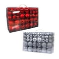 thumbnail image 1 of 100 Uds Adornos de Bolas de Navidad árbol Decorativo Inastillable Decoraciones para Fiestas Y Vacaciones+100 Piezas de Adornos para árboles de Navidad EstiloF perfecl Colgantes Bolas, 1 of 7
