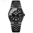 thumbnail image 1 of Reloj de Cuarzo para Hombre de 40 Mm, Esfera Negra, Fecha, Luminoso, 30 M Resistente Al Agua, Reloj de Pulsera de Acero Inoxidable, 1 of 5