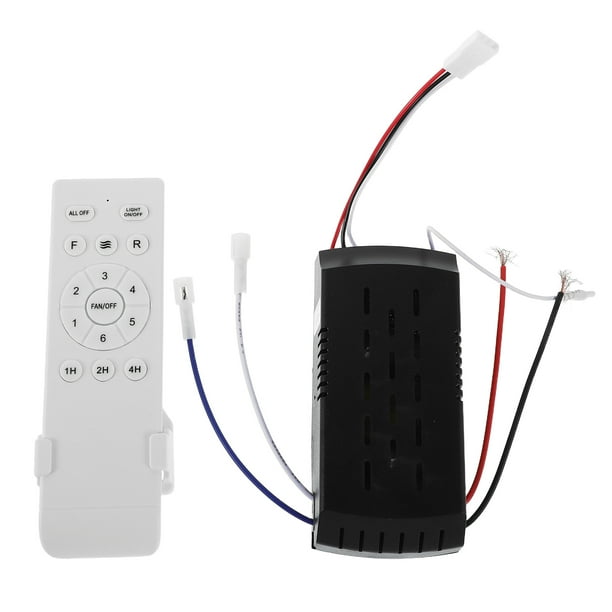 GOOHOCHY juego de controlador de ventilador de techo de velocidad variable con motor de CC, control remoto inalámbrico, motor eléctrico para ventiladores de techo y luces.