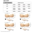 thumbnail image 3 of Wieysdoo Adhesive Bra Strapless Push-Up Sticky Bra Invisible Drawstring Backless Nipple Covers Silicone Bra for Women,Beige+Black, 3 of 5