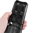 thumbnail image 3 of Manicure Set 6 Piece Nail Clippers Set Stainless Steel Portable Nail Care With Leather Bag, 3 of 3