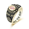 thumbnail image 2 of Mementos PJM Customized Small Women's Class Ring Sterling Silver for High School College-Gold, 2 of 6