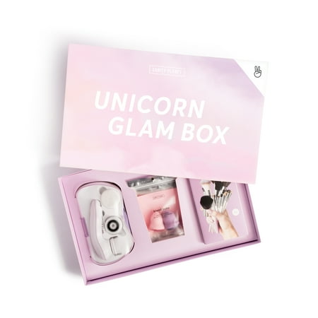 Vanity Planet Unicorn Glam Box | Skin Care and Makeup Set, Purple