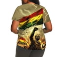 thumbnail image 3 of Moxiu Plus Size Patriotic Tops for Women Oversized Short Sleeve O-Neck 4th of July T Shirts American Flag Graphic Tees Summer Tops 2025 Multicolor,XXXL, 3 of 5