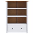 thumbnail image 3 of vidaXL Adult Mid-Height Bookcase and Book Shelf White 80x35x110 cm Solid Pine Wood Panama Range, 3 of 5