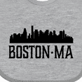 thumbnail image 4 of Inktastic Boston Massachusetts Skyline City Silhouette Boys or Girls Baby Bib, 4 of 4