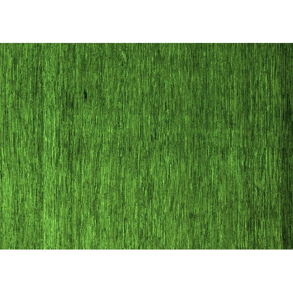 Ahgly Company Indoor Rectangle Abstract Green Modern Area Rugs, 2' x 4'