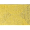 thumbnail image 1 of Ahgly Company Machine Washable Indoor Rectangle Oriental Yellow Industrial Area Rugs, 7' x 9', 1 of 4