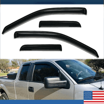 4pcs Window Visor Rain Guards Compatible with 2004-2014 Ford F150  Smoke Wind Deflectors, UV-Resistant