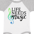 thumbnail image 4 of Inktastic Life Needs Music- ocean colors Boys or Girls Baby Bodysuit, 4 of 5