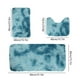thumbnail image 2 of Juego de alfombras de baño de color mezclado azul, 3 unidades, alfombras para el baño de invierno, antideslizantes, gruesas, lavables y fáciles de secar, 2 of 7