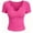 Hot Pink, variant on SROBPTY Womens T-Shirts Solid Crew Neck Short Sleeve Ribbed Loose Breathable Summer Tops for Everyday Wear