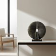 deevoka 2 Pack Abstract Circular Disc Sculptures Textured Resin ...