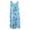 Light Blue, variant on Floral Printed Lace Stitching O-Neck Sleeveless Women Summer Loose Tank Dress