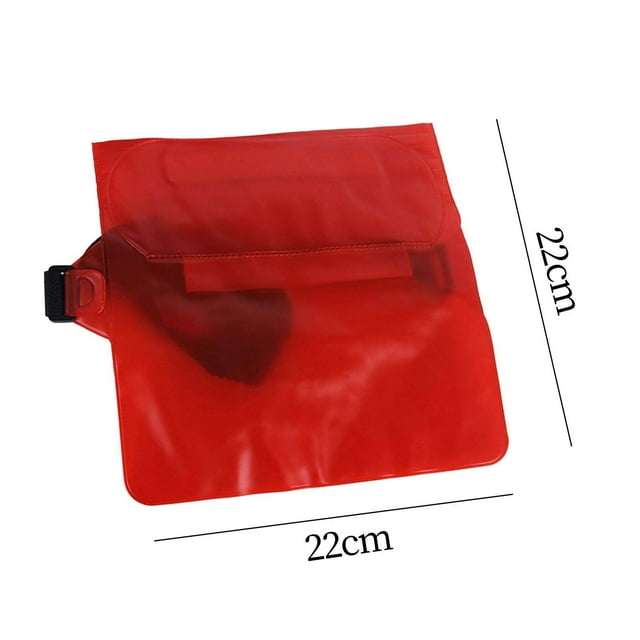 Sac Étanche Étanche Pochette Sac à Dos Ripstop pour Bateau Voile Kayak Rafting Flottant Rouge