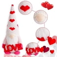 thumbnail image 6 of FAMTKT Valentines Day Decor New Valentine's Day Sequin Doll Cute No Face Elderly Love Hat Dwarf Standing Doll Decoration Valentines Day Gifts, 6 of 6