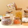 thumbnail image 6 of 1 Pcs Vintage Glass Jars With Lids, Airtight Food Storage Containers, Kitchen Canisters For Sugar, Coffee, Tea, Spice, Flour, Candy Cookie, Pasta, Cereal, Cute Decorative Jars, 6 of 6