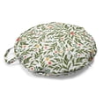 thumbnail image 1 of Floral Round Floor Cushion with Handle, Watercolor Style Burgeoning Spring Flowers and Leaves, Decorative Pillow for Living Room & Dorms, 18" Round, Olive Green Multicolor, by Ambesonne, 1 of 4