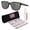 Matte Black Frame | Prizm Black Polarized Lens, variant on OO9250 Actuator Rectangle Shaped Polarized Sunglasses for Men - Includes Official Eyewear Kit - Matte Black Frame with Prizm Black Lens