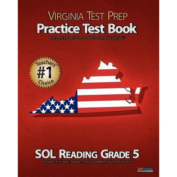 Pre-Owned VIRGINIA TEST PREP Practice Test Book SOL Reading Grade 5 (Paperback) 1475255837 9781475255836