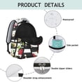 thumbnail image 4 of "Floral Sunflower Print Backpack - Durable School Backpack for Women, Lightweight & Water-Resistant, Spacious for Work, Commuting & Campus Life", 4 of 6