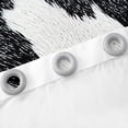 thumbnail image 4 of Cowhide Blackout Curtains Western Decor,Grey Black and White Milk Cow Print Curtains & Drapes,Wild Cattle Highland Cow Window Curtains,Farmhouse Animal Skin Window Treatments, 4 of 5