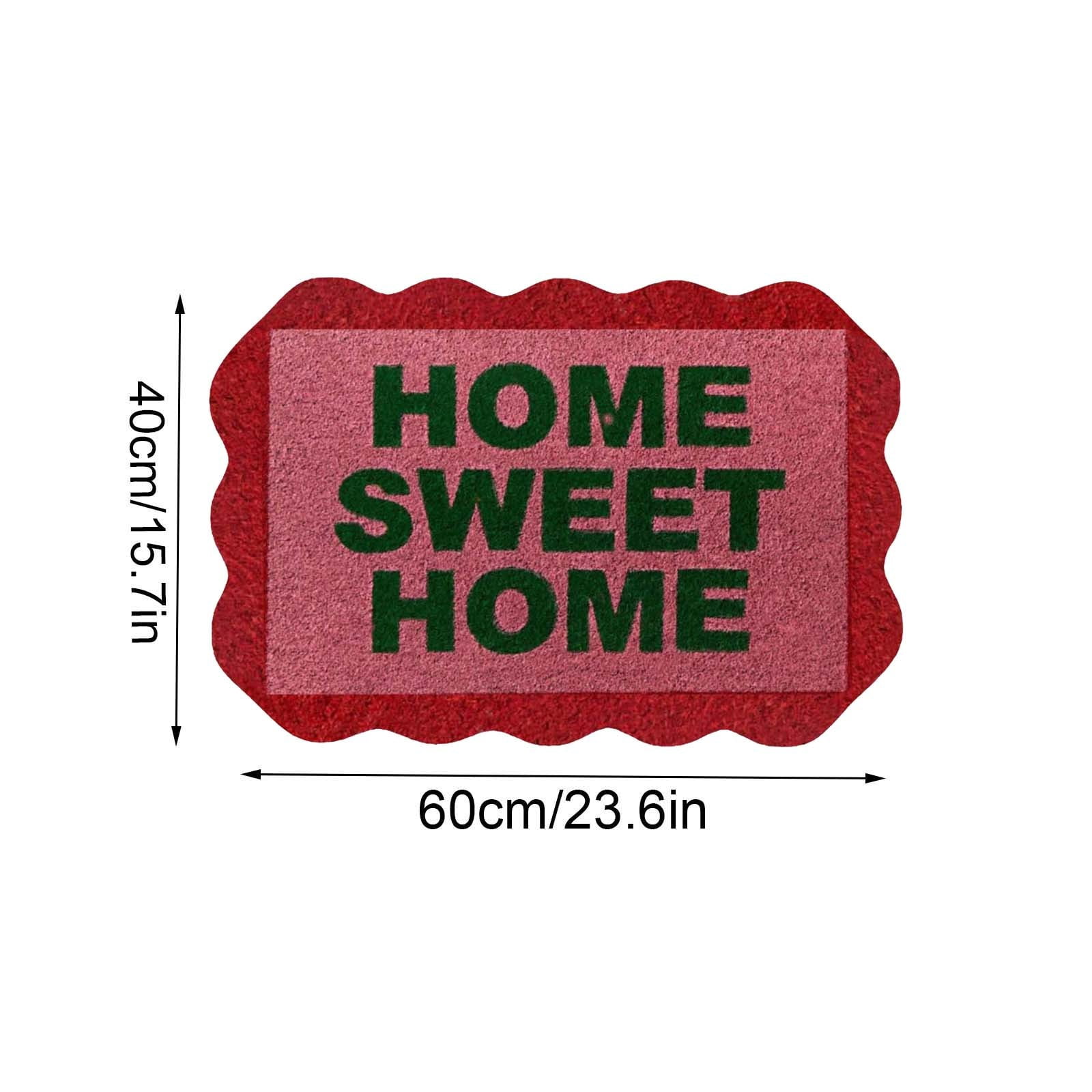 Welcome Doormat 23.6" x 15.7", Printed Floor Mat for Indoor & Outdoor Use, Non-Slip Door Mat for Entryway, Living Room, Bedroom