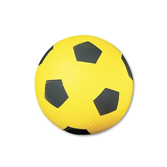 Pelota de Fútbol de Espuma de Alta Densidad Champion Sports Amarillo Negro Talla 4