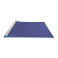 thumbnail image 2 of Ahgly Company Machine Washable Indoor Rectangle Solid Blue Modern Area Rugs, 2' x 4', 2 of 4
