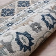 thumbnail image 4 of Laddha Home Designs 5' x 7.75' Hand Tufted Floral Wool Area Throw Rug - Cream and Blue, 4 of 7