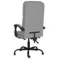 thumbnail image 5 of vidaXL Massage Chair Swivel Desk Office Chair with Adjustable Footrest Fabric, 5 of 18
