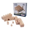 thumbnail image 1 of Juguete Educativo de Madera, Cilindro de Juguete, Cilindro de Madera de Haya, Cilindros con pomos, Bloques Ultra Responsivo, 1 of 8