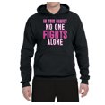 thumbnail image 2 of In This Family No One Awareness Unisex Graphic Hoodie Sweatshirt, Black, Small, 2 of 3