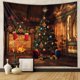 thumbnail image 5 of Tapiz con temática navideña, tapiz pequeño para colgar en la pared con diseño navideño, manta de pared, para dormitorio, sala de estar, 5 of 5