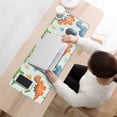 thumbnail image 3 of Long Mouse Pads for Desk,LightGreen Cartoon Dinosaurs Leaves Desk Mats on Top Of Desks, Desk Mouse Pad Extra Large with 3mm Non-Slip Base and Stitched Edge for Gaming,Work,Home 31.5"x11.8", 3 of 5