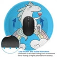 thumbnail image 4 of Disketp Unicorn And Wine Small Mouse Pad 7.9x7.9 Inches,Washable Round Mousepad For Office Laptop Computer,Non-Slip Rubber Base Mouse Pads For Wireless Mouse, 4 of 9