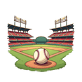 thumbnail image 4 of cartoon Baseball Stadium Stickers, Waterproof Baseball Stadium Sticker for Water Bottle Laptop Phone Cases Planner Skateboard Luggage Helmet Party Favor Decor, Ideal for Adults Teens Teacher Rewards, 4 of 9