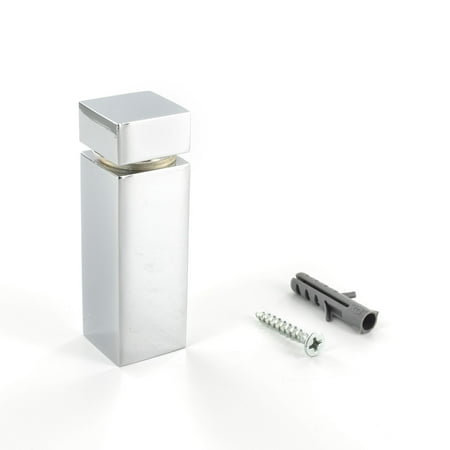 

Sign Standoff 3/4 Square x 2 Barrel Length Polished Chrome Finish Euro Square Easy Fasten Standoff Pack of 20 by Outwater