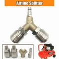 thumbnail image 5 of tooloflife Airline Y Type Spliter Set Female Quick Release Coupler Male Fittings 3 Way Y Connector, 5 of 5