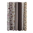 thumbnail image 2 of 7pcs 50*50cm Cotton Fabric DIY Assorted Squares Pre-Cut Bedding Kit Quarters Bundle (Brown), 2 of 8