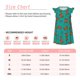 thumbnail image 3 of Fotbe Colorful Crab Vestido de Dormir para Niñas de 3 a 10 Años, Mangas Cortas, Estilo Princesa, Pijama Camisón con Mangas Voladas-Medium, 3 of 6