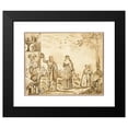 thumbnail image 2 of David Balthasar Wagner 24x20 Black Modern Framed Museum Art Print Titled - Cavaliers Taking Leave of Their Sweethearts (1662), 2 of 5