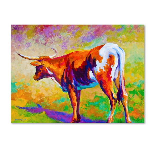 Trademark Fine Art 'Longhorn' Canvas Art by Marion Rose