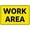 Warning Sign 4, variant on Work Area Safety Warning Sign - 8"x12" Aluminum Metal Sign, Indoor Outdoor Use