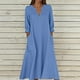 thumbnail image 1 of mfyjkho Vestidos para mujer, Vestido informal de verano para mujer, largo, sin mangas, con escote en V Vestidos festivos para mujer s, 1 of 4